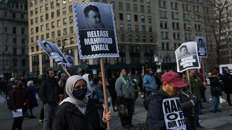 Detained Palestinian activist Mahmoud Khalil will remain in ICE in ...