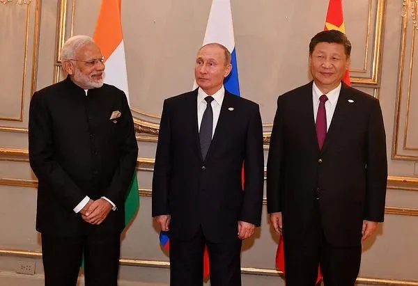 Russia,china,India leaders