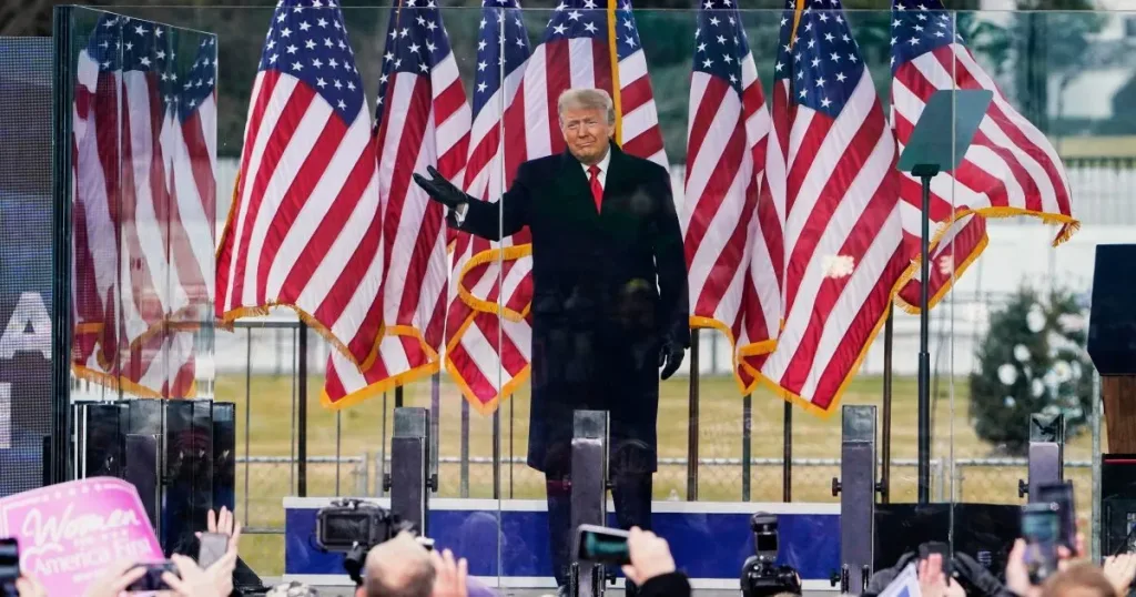 Trump in  The Fifth Anniversary of January 6 Divided Congress Holds Rival Hearings on 5th Anniversary of Capitol Riot