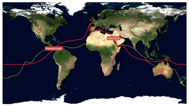 panama and suez canal