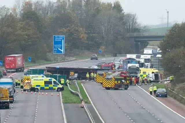 Major Collision on M6 Northbound Causes Transport Chaos Across Lancashire 2 IMG 4224 - CJ Global Newspaper